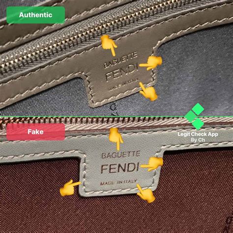 marchio fendi fake|how to authenticate fendi bag.